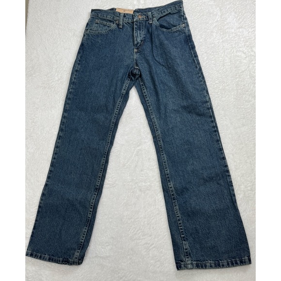NWT Magellan Men's 30x30 Boot Cut Jeans Relaxed Fit Dark‎ Wash Denim Outdoors - Picture 1 of 7